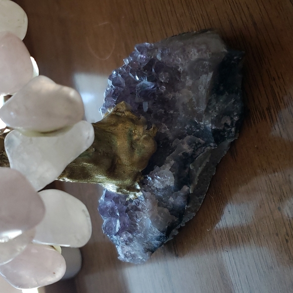 Rose quartz amethyst gemstone tree - Picture 3 of 5